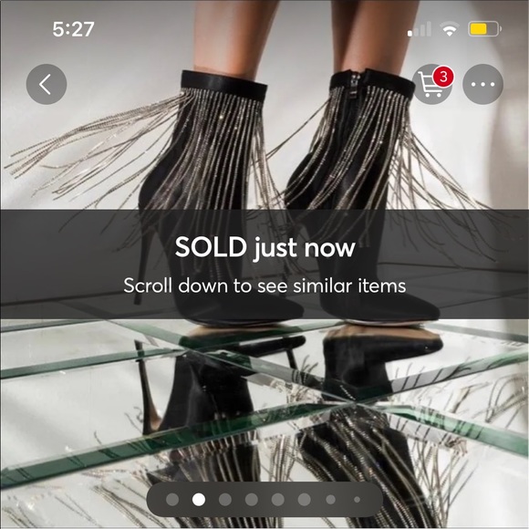 Azalea Wang Hanging Down Low Stiletto Heel Bootie - Picture 2 of 14